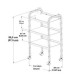 Table de service 3 Tablettes ML100 à (Modules optionnels)