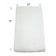 Drap Contour de Flanelle Blanc (32''X75''X6'')