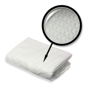 Couverture en tissus gaufré Blanche 57'' x 102''