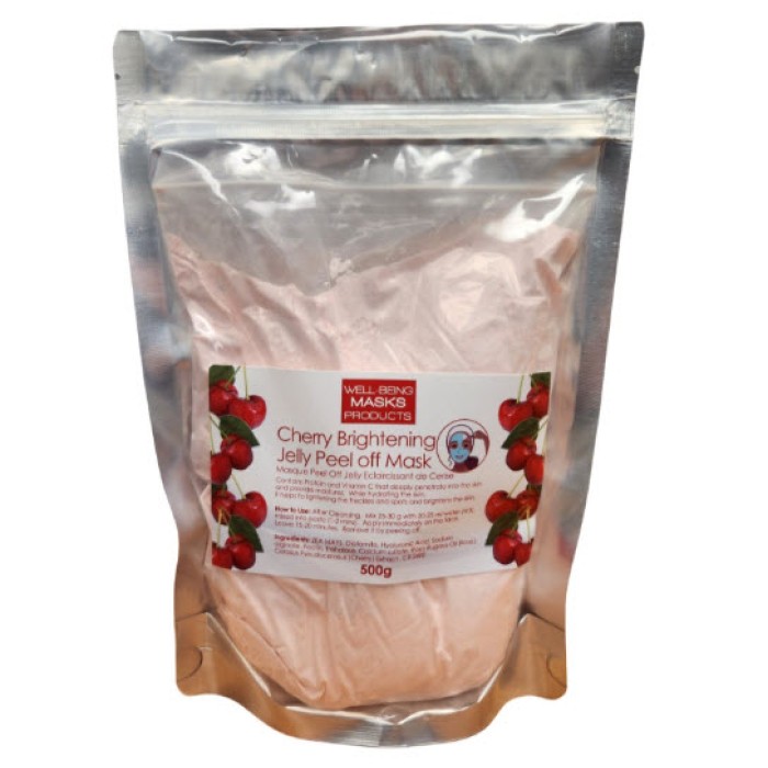WellBeing Masque de Soins en poudre ''Gelée Éclaircissante à la Cerise'' (500gr) WellBeing Masque de Soins en poudre ''Gelée Éclaircissante à la Cerise'' (500gr)
