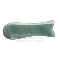 Pierre de Jade pour massage Gua Sha (Poisson) - Grattage