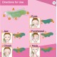 Pierre de jade de massage Gua Sha (longue aile) - grattage