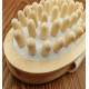 Brosse de massage en bois naturel